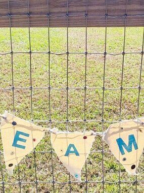 Boho DREAMER Canvas Banner Flag with Buttons, Unique Bedroom Decor